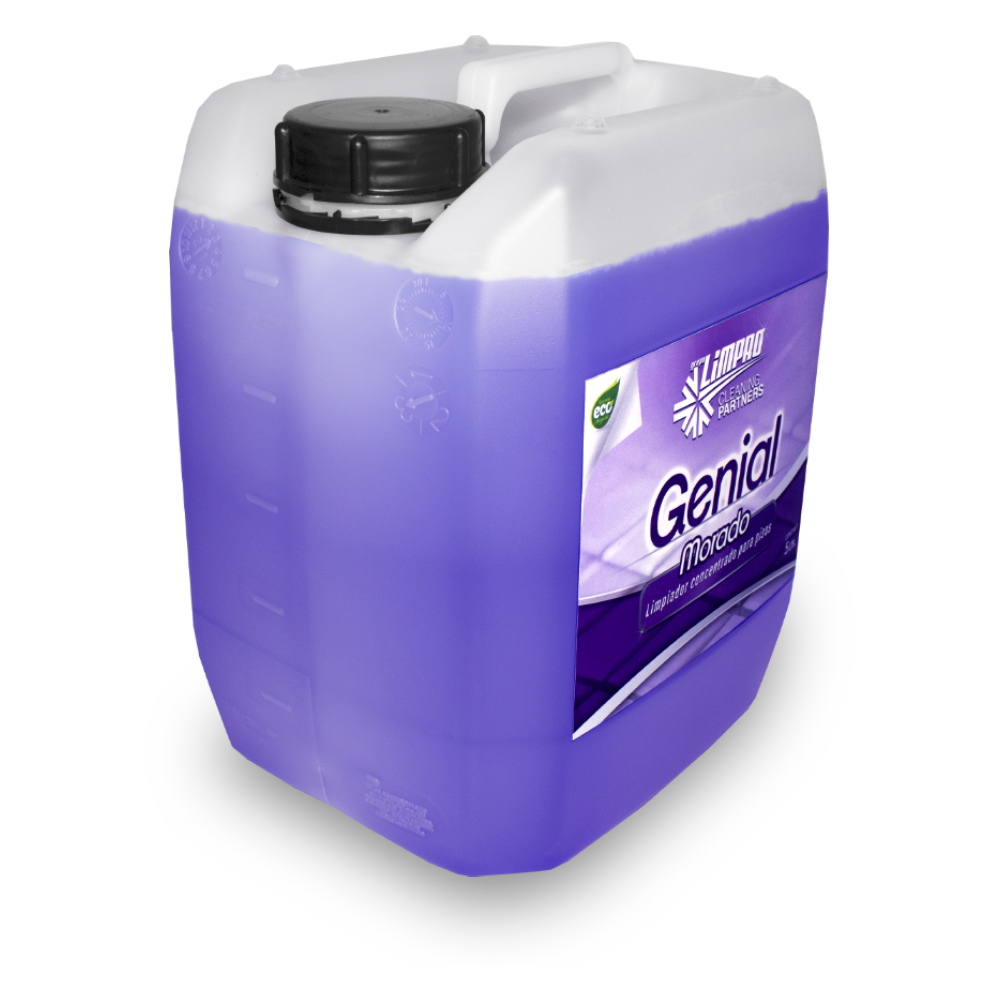 Genial Morado Limpiador de pisos Limpro de 5 Litros