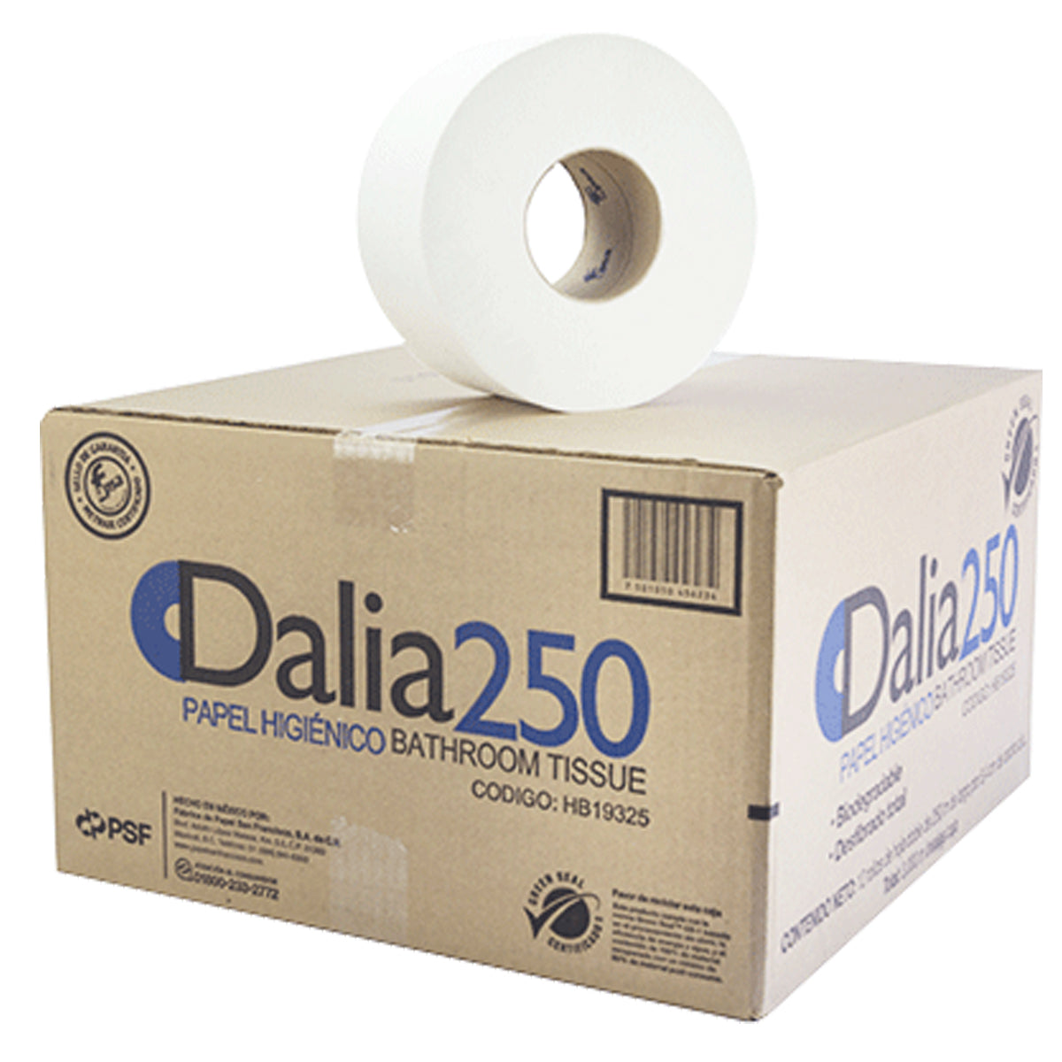 Papel Higiénico Dalia HD250 C/12 Rollos MTS