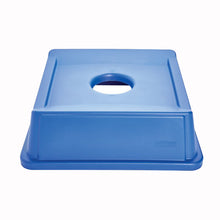 TAPA UNIVERSAL RECICLAJE DE BOTELLAS Y LATAS RCP® AZUL, 35 GAL