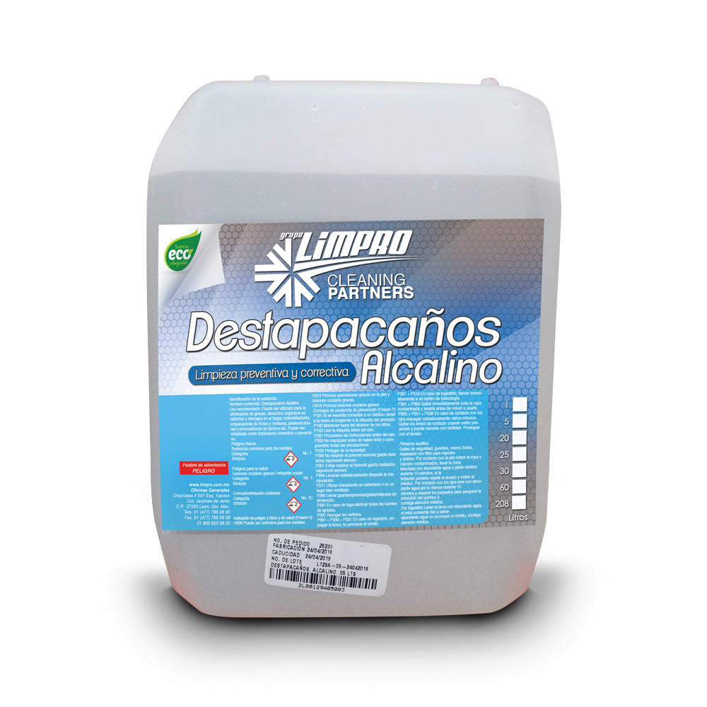 Destapacaños Alcalino Limpro de 5 Litros