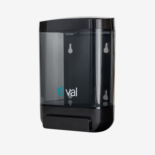 Jabonera Manual Dispensadora Oval 1.5l, Humo C/ Negro