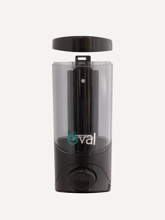 Jabonera De Uso Rudo Oval Humo Con Negro, 500 ml