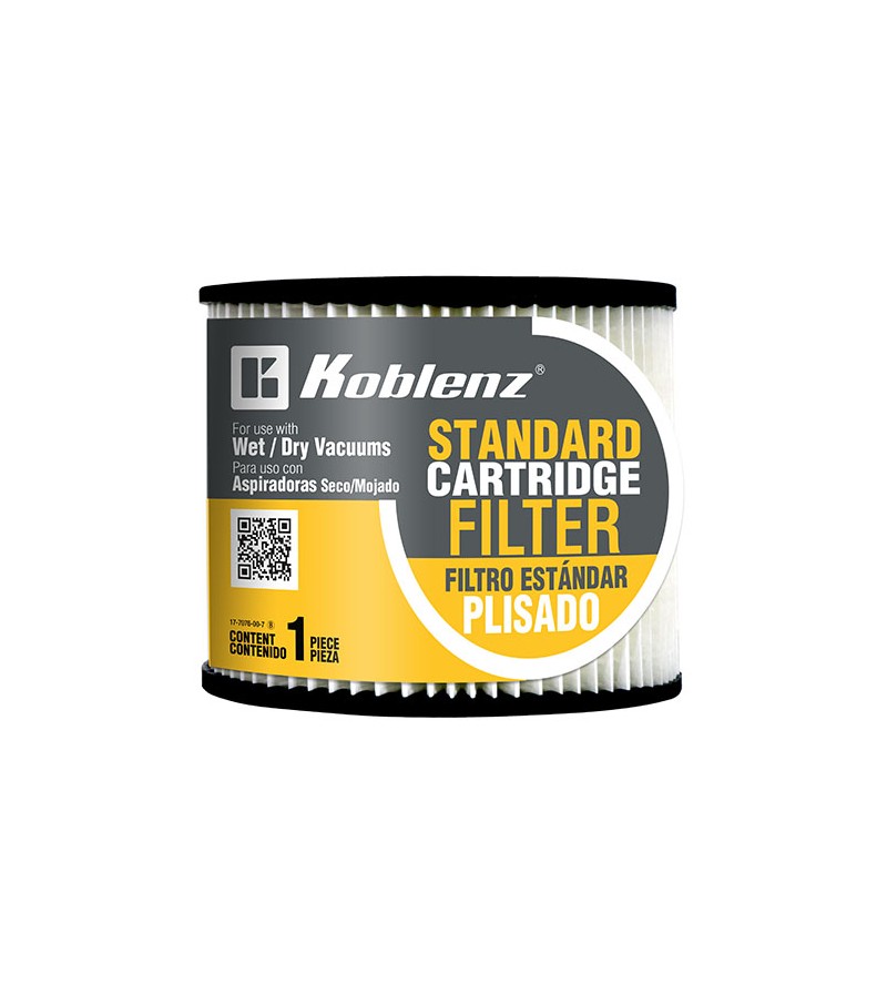 Filtro De Cartucho Para Aspiradora Koblenz® Color Blanco