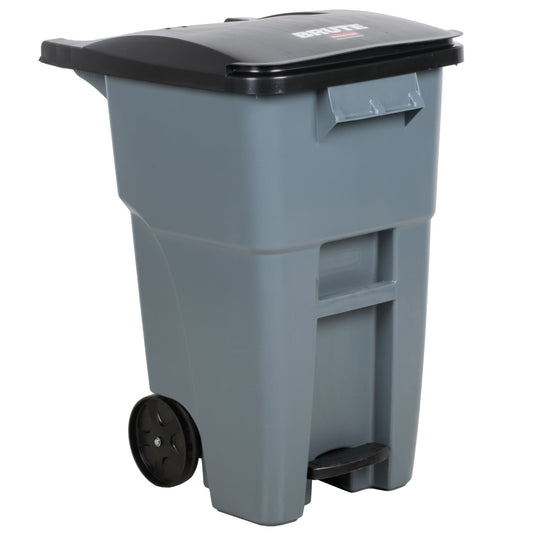 CONTENEDOR BOTE DE BASURA ROLLOUT STEP- ON, 50 GAL
