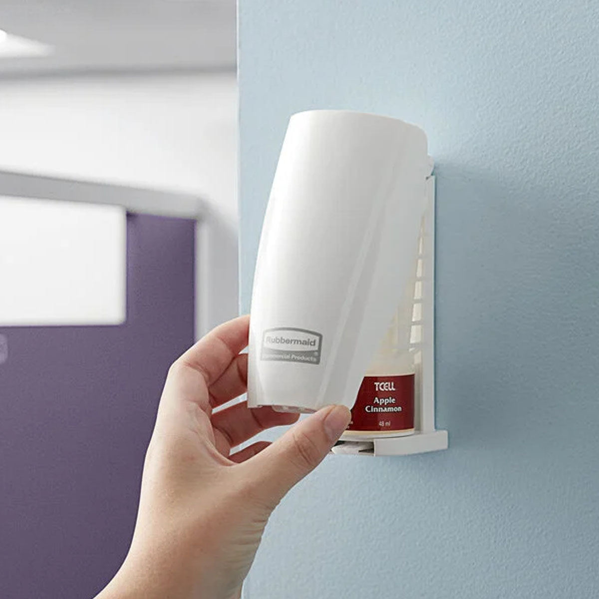 Despachador de aromatizante continuo T Cell Rubbermaid blanco